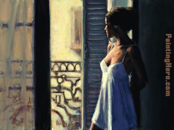 Fabian Perez Balcony at Buenos Aires X